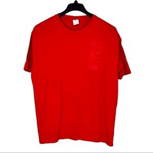Vintage CK Jeans Calvin Klein Faded Red Cotton T-Shirt Size Large Spellout